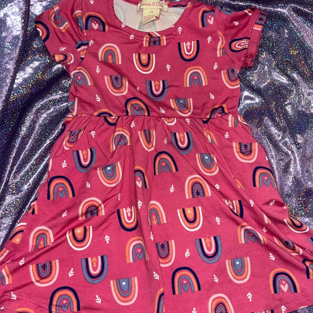 Emma & Elsa Rainbow Dress